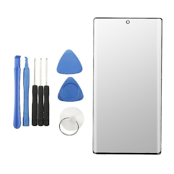 Ny Erstatnings LCD Skærm Front Ydre Glas Kompatibel med Samsung Galaxy Note 10 Plus Sort-xindaren