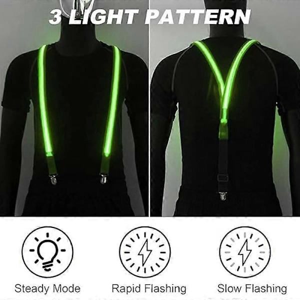Lysande LED-slinga festtillbehör som lyser i mörkret - Xin yellow