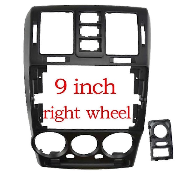 9 Tums Bilstereo Ram GPS Navigation Fascia Panel för 2002-2011 Hyundai Getz Installation-Xin left wheel Blcak