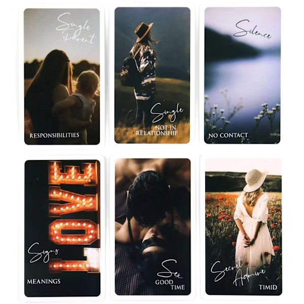 10,3*6 cm Mystic Love Oracle Deck 79 kort LOVE ORACLE Deck Tarot Deck Twin Flame Deck Melding-Xin Mystic Love Oracle