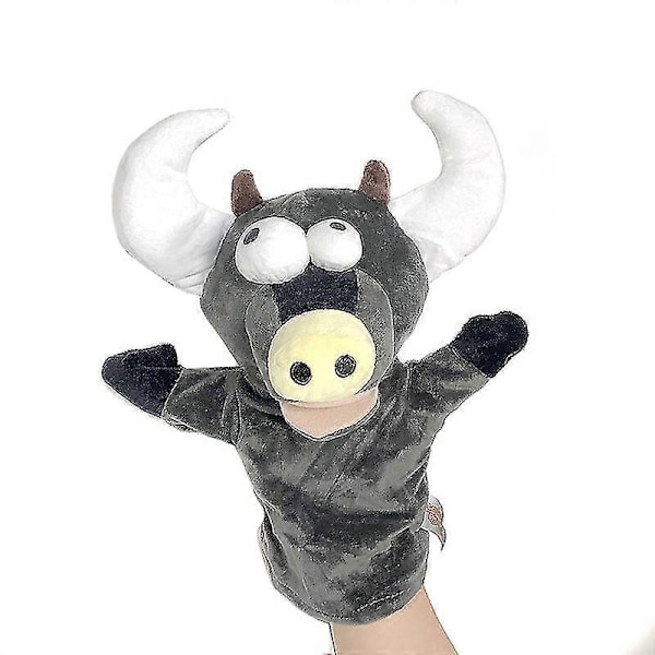 Udstoppede plysdyr legetøj Hånd Finger Historie Dukke Kawaii Dukker Pædagogisk Baby legetøj Ræv Krage Hest Slange Mus Børne Gave-xindaren Bull