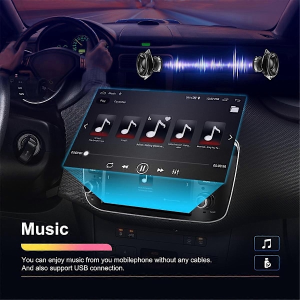 Android 2 Din Bilradio Kompatibel med Punto 2010-2016 2012-2015 Multimedia Spelare Wifi GPS Navigation Stereo-xindaren