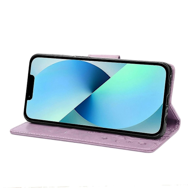 Fjärilsblommiga PU-telefonfodral för iPhone 14-Xin