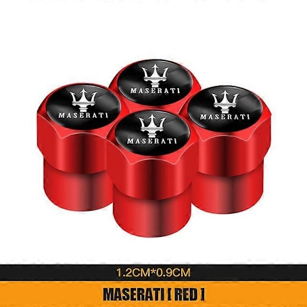 4 kpl Metalliseos Auton Renkaiden Venttiilin Kannen Maseratin Ghibli GranTurismo Quattroporte Levante GranCabrio Coupe MC20 shry-Xin B Red