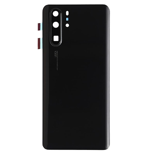 til Huawei P30 Pro Batteri Cover med Klæbemærke+Kameraglas Cover - Sort-Xin Black