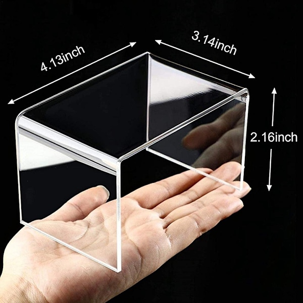3 Stykker Akryl Display Stand Antikorrosiv Akryl Display Stand Transparent Display Stand for-xindaren