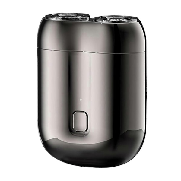 Mini-parranajokone kannettava sähköinen parranajokone miehille - USB ladattava parranajokone kotiin ja matkoille-Xin Grey