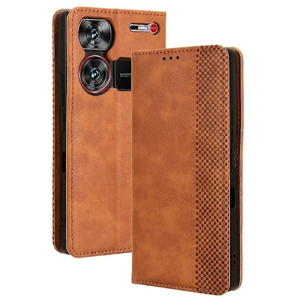 Yhteensopiva ZTE nubia Z60 Ultra Lompakko Nahkakotelo Jalustalla Magneettisella Sulkemisella - xindaren Style B