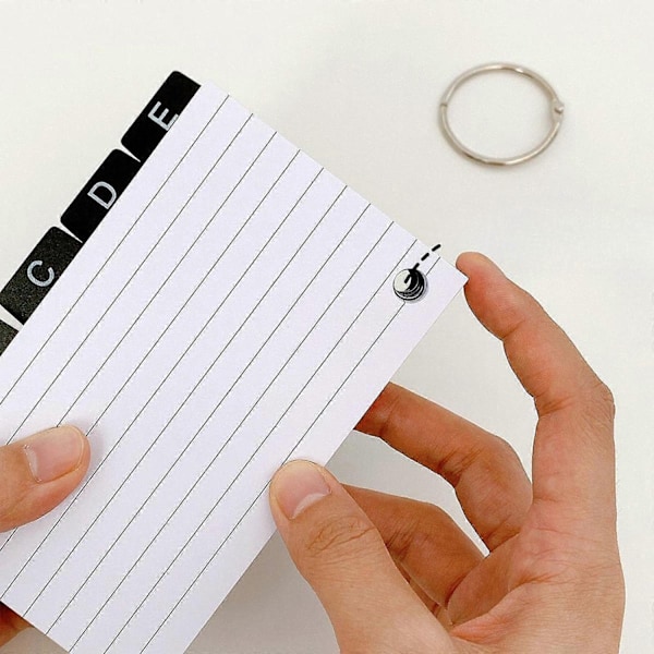 30x Indekskort Dividere 3x5 Fil Binder Dividere Indeksfaner Kompatible med Kontor Hjem-xindaren