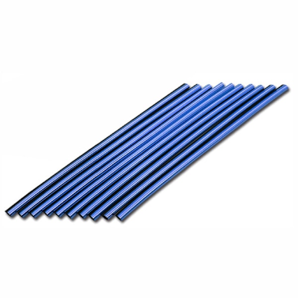 Naievear 10 stk/sett Luftventil Trim Strip Lys Farge Interiør Modifikasjon Blank PVC Klimaanlegg Ventil Dekorativ Strip for Bil-Xin Blue