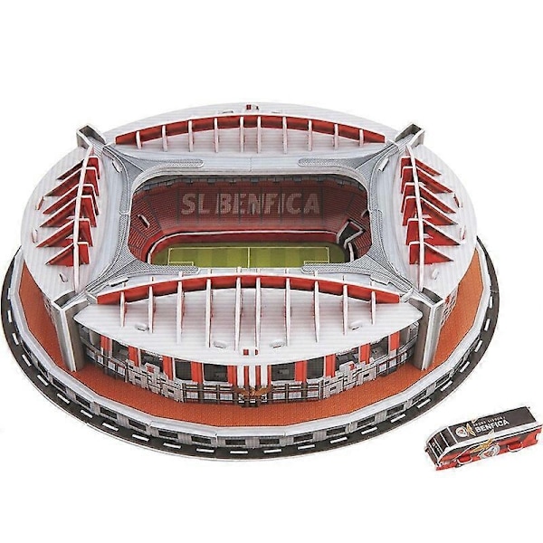 DIY Puslespill Leker for Barn 3D Verdensberømte Bygninger Fotballstadion San Diego Bernabeu Byggepuslespill Pedagogiske leker - xindaren I-Benfica