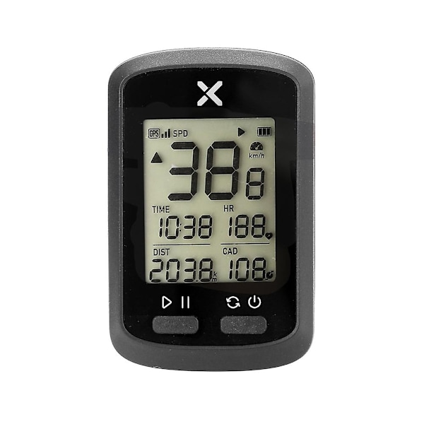Cykelcomputer G+ Trådløs GPS Speedometer Vandtæt Racercykel MTB Cykler Baggrundslys Bt ANT+ med C-xindaren