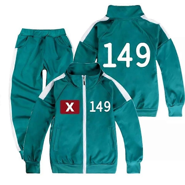 Squid 2 Survival Game Rollespill Kostymesett Sportsklær Jakke Bukser for Barn - Xin Style4 4-5Years