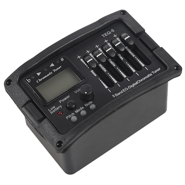 5-bånds akustisk gitar preamp EQ equalizer klassisk akustisk gitarforsterker digital tuner piezo-xindaren