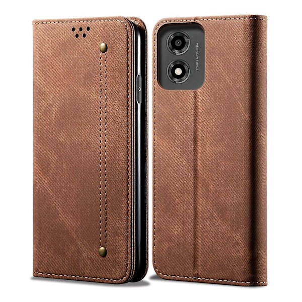 Kompatibel med Denim Textur Flip Läder Telefonfodral-xindaren Compatible with Motorola Moto E14