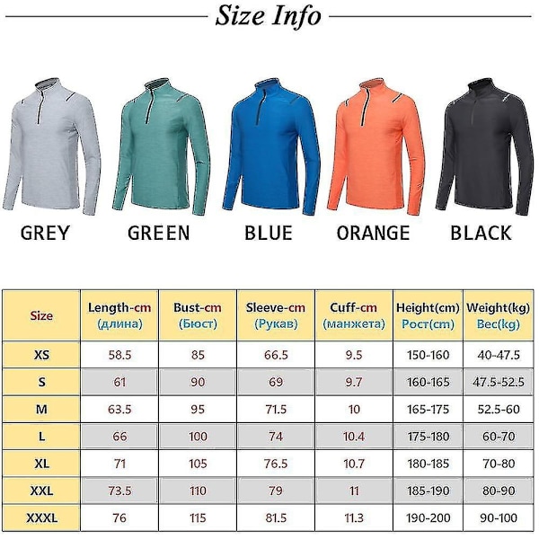 Lange Trøjer til Sport Gymnastik Udendørs Bjergbestigning Trænings Trøjer-Xin BLACK 2XL
