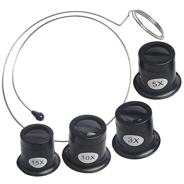 1 Set Pannband Förstoringsglas Robust Klocklupp Förstoringsglas Juvelerare Lupp verktyg-xindaren