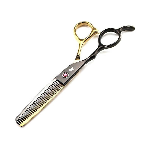 6.0 Tum Svart Guld Vänsterhands Klipp Platt Klipp Rakt Klipp Tunn Klipp Vänsterhänta Saxar Professionell Vänster Hand-xindaren Black Gold Tooth Scissors