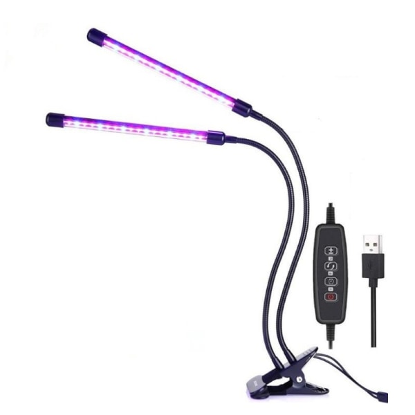 INF Växtlampa / växtbelysning med 2 flexibla LED-lysrör-Xin
