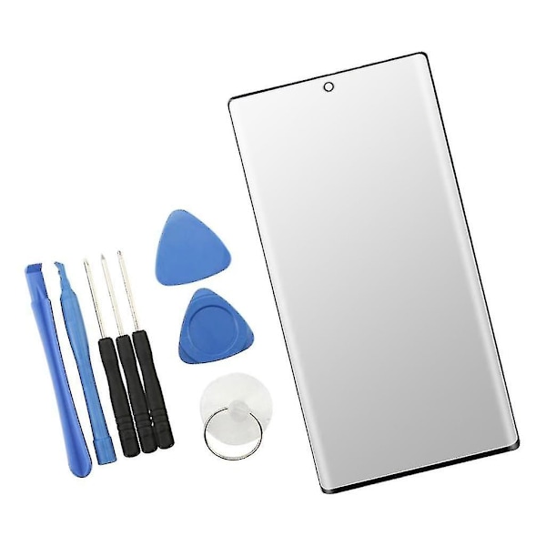 Ny Erstatnings LCD Skærm Front Ydre Glas Kompatibel med Samsung Galaxy Note 10 Plus Sort-xindaren