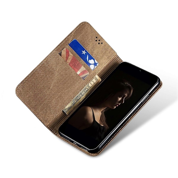 Kompatibel med Denim Textur Flip Läder Telefonfodral-xindaren Compatible with Motorola Moto G75 5G