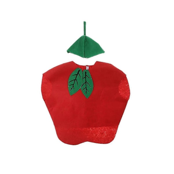 Fruktkostym maskerad barnkostym ljus och färgglad kostym-Xin apple