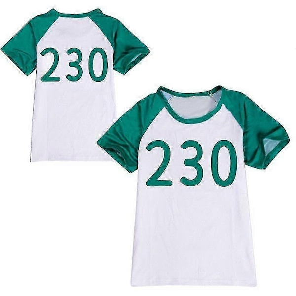 Squid Game 2 Spillere Cosplay Kostyme Treningsdress Komplett Klesett-xindaren No.230 120cm