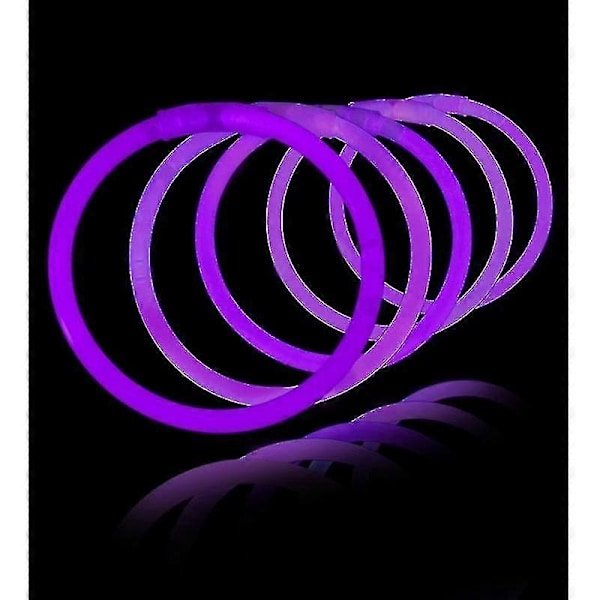 Luminous Armband Glow Sticks Pack 100, 200, 500...  Fluorescerande Sticks Pack-blå-Xin Purple 500 PCs