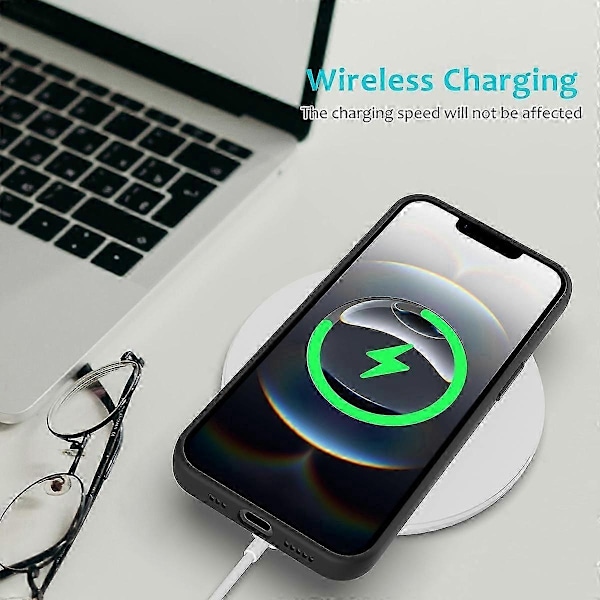Kompatibel med iPhone 16e Deksel Fallsikker Flytende Silikon Myk Fôr Bakside Telefondeksel - Grønn-xindaren Black