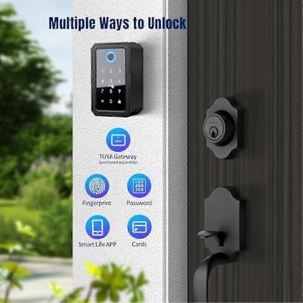 Smartkey Låseboks, Trådløs Smartlåsboks for Hjemmenøkler, Elektronisk Nøkkelboks App Digital Kode Bluetooth Nøkkelsafe for Host-xindaren