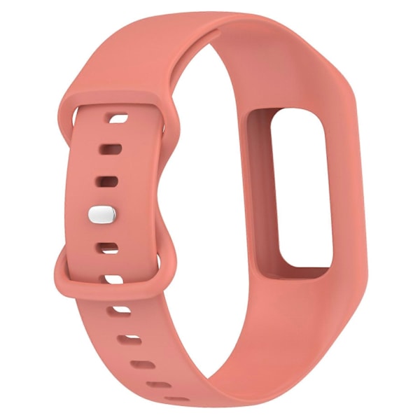 Integrerad Silikonarmband Kompatibelt med Fitbit Charge 6/5/4/3, Klockarmband med Skal - xindaren Pink