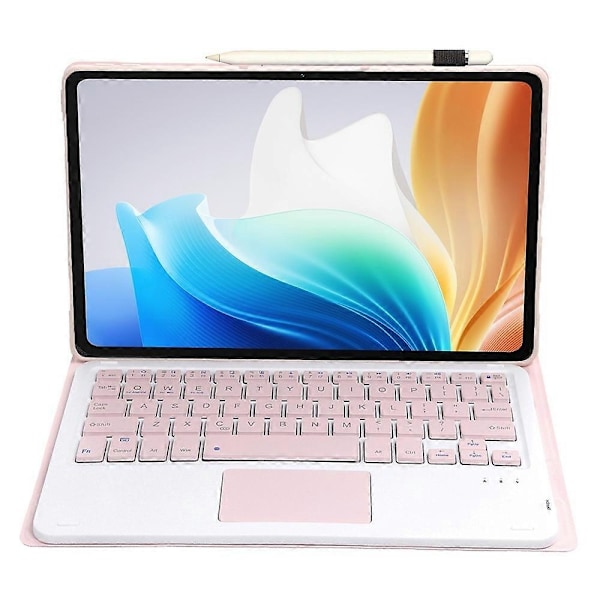 Surfplattefodral Kompatibelt med Oppo Pad Neo Bluetooth-tangentbord - xindaren Pink