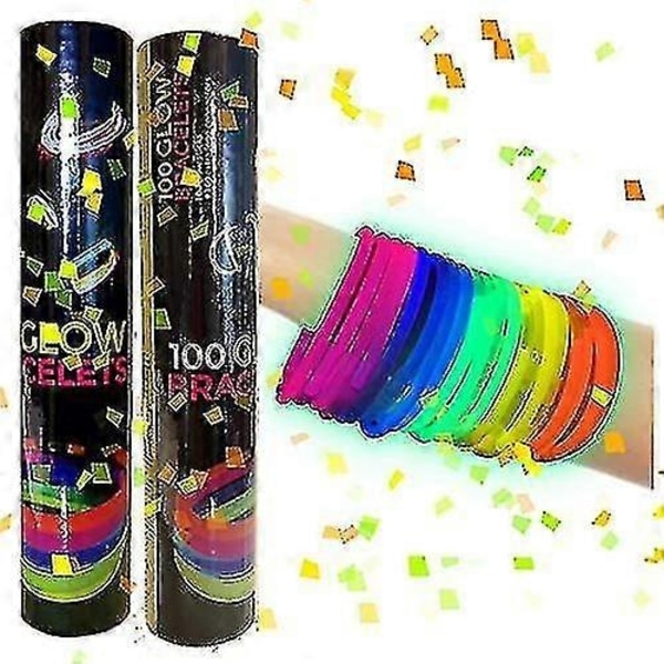 Luminous Armband Glow Sticks Pack 100, 200, 500...  Fluorescerande Sticks Pack-blå-Xin Green 1000 PCs