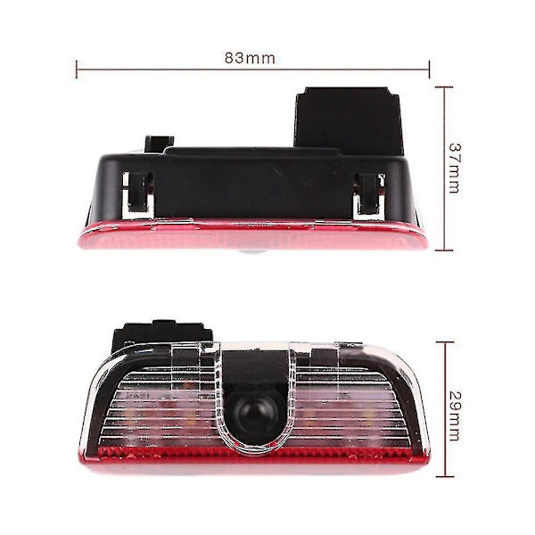 2 stk Velkomstlogo Laser Billedørlys Projektorlampe Led Høflighedslys til Skoda Superb 2009-2018 Mk2 Mk3 Superb Tilbehør-Xin B