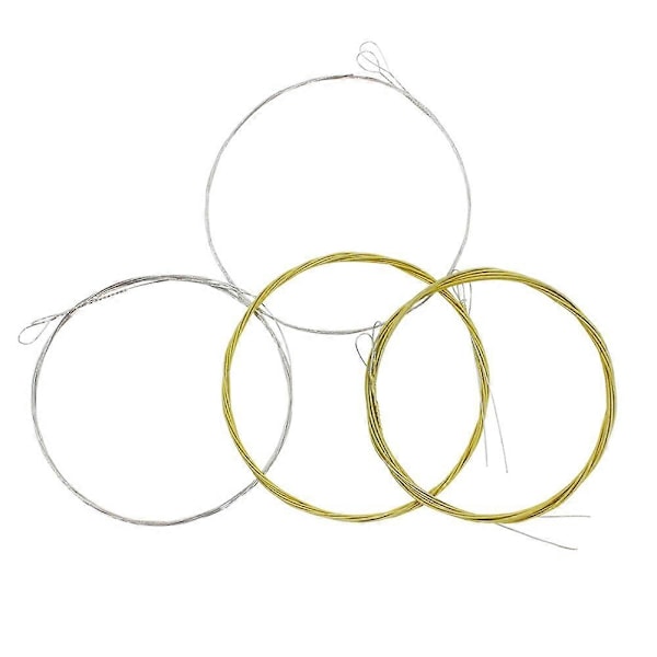 IRIN M101 Komplett Set Mandolinsträngar Bronslindade Rostfritt Stål Silver & Gyllene Färg (.010-.034)-Xin