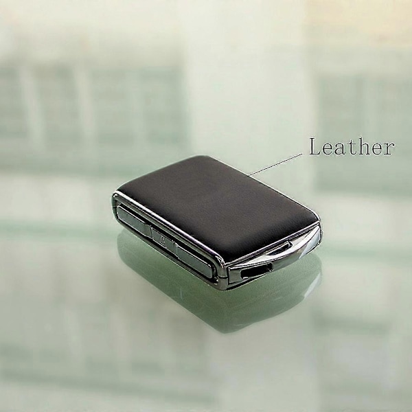Just Leather Bilnyckelring, Nyckel Kompatibel med Volvo Xc90 2016 V90 2017 S60 2019 V60 2019 Xc40 2018 Xc60 2020 S90 2021 2022 2023-xindaren Leather - black