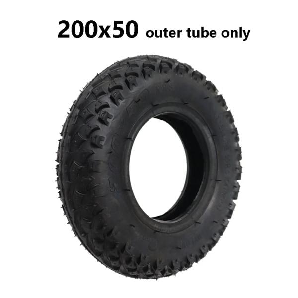 200X50 dekk og slange fulle hjul for elektrisk scooter rullestol lastebil pneumatisk trillebårvogn-Xin outer tyre