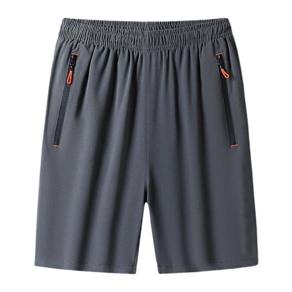 Träningsshorts för män med dragkedjefickor Tvättbara högstretchbyxor för fitness och gym - Xin Grey M