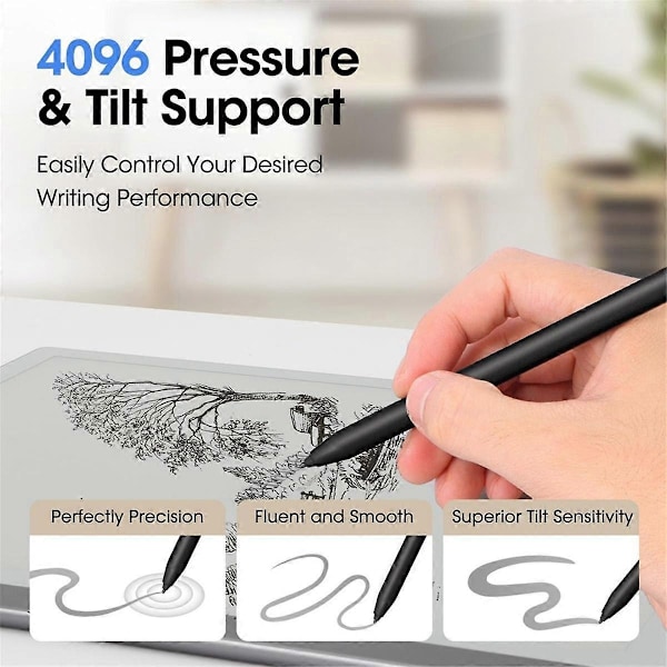 Magnetisk EMR Digital Stylus Pen med Viskelæder til Remarkable 2 Stylus Alternativ Marker Plus med 5-Xin
