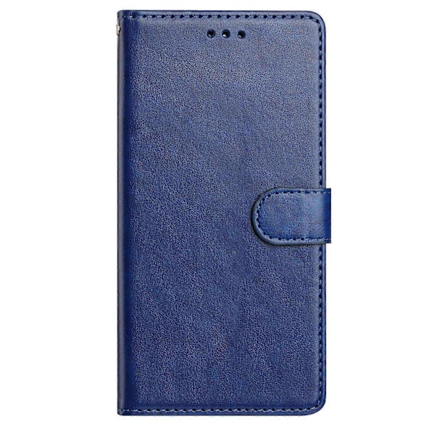 Kompatibel med iPhone 13 Läder Plånboksfodral Ställskydd med Praktisk Rem - xindaren Blue