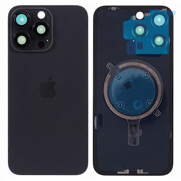 Type C iPhone 15 Pro Max -puhelimen akun kotelo kannattimella + kameran linssinsuojuksen varaosa - Xin Style C