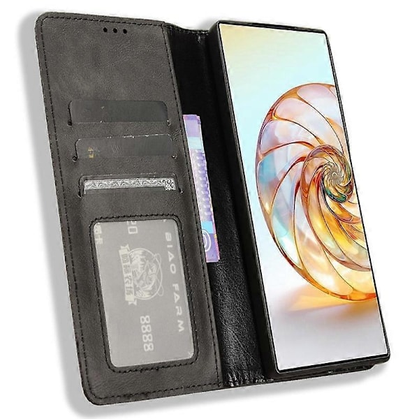 Yhteensopiva ZTE nubia Z60 Ultra Lompakko Nahkakotelo Jalustalla Magneettisella Sulkemisella - xindaren Style A