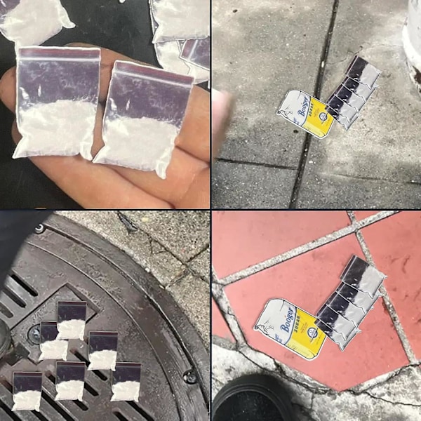 Coke-påse Skämtdekal, Påse Fylld med Snus, Små Blow Baggies Skämtdekaler, Blow Baggie Skämtdekaler, Skämtdekaler Present-Xin 10pcs