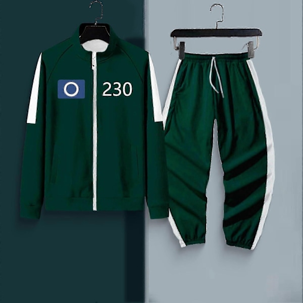 Squid Game -asu, Squid Game -urheiluvaatteet, korealainen kansanpeli -asusetin faneille, cosplayhin ja teematapahtumiin, 456 Aikuisten Squid Game -asu -Xin C S