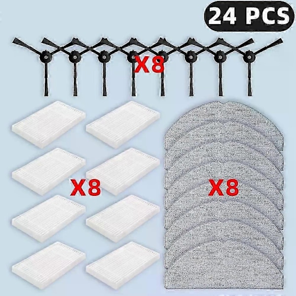 Sopii (Tp-link Tapo Rv30 Max Plus / Rv20 Max Plus) varaosille, suodattimelle, sivuharjalle, moppiliinalle, pölypussitarvikkeille - Xin Set M