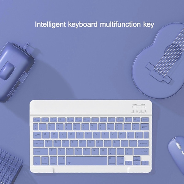 Bluetooth Tangentbord & Mus Portabelt BT Trådlöst Tangentbord & Mus för Android PC Surfplatta-Xin PP