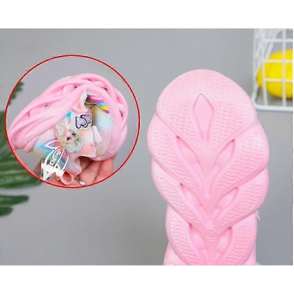 Børne LED Lysende Sko Sneakers Blinkende Børn Piger Lysende Træningssko Størrelse-xindaren pink 24