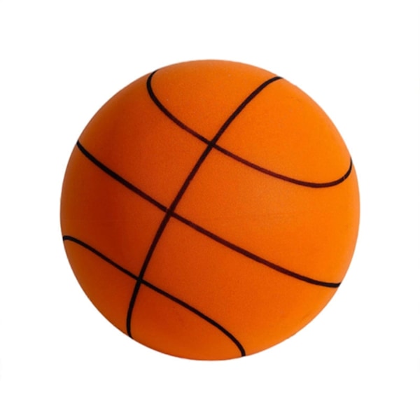 The Handleshh Silents Basketball Bærbar Blød Hoppebold til Indendørs Aktiviteter - xindaren Orange 24cm