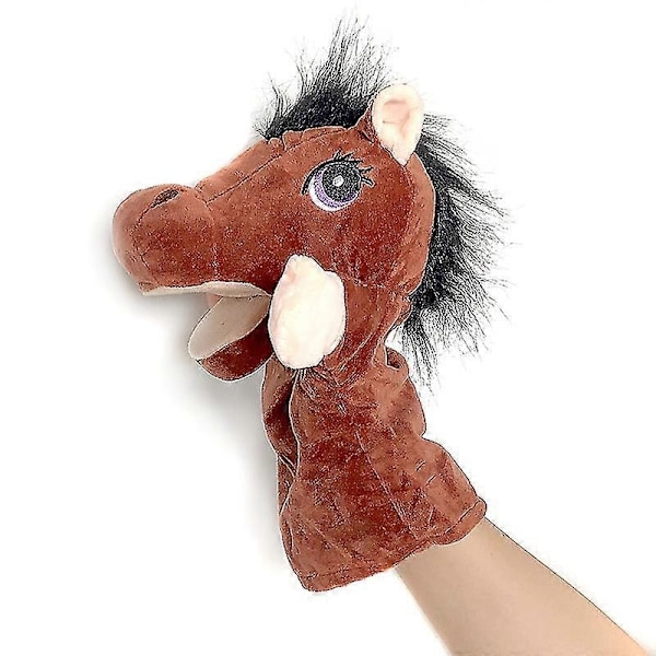 Udstoppede plysdyr legetøj Hånd Finger Historie Dukke Kawaii Dukker Pædagogisk Baby legetøj Ræv Krage Hest Slange Mus Børne Gave-xindaren Horse