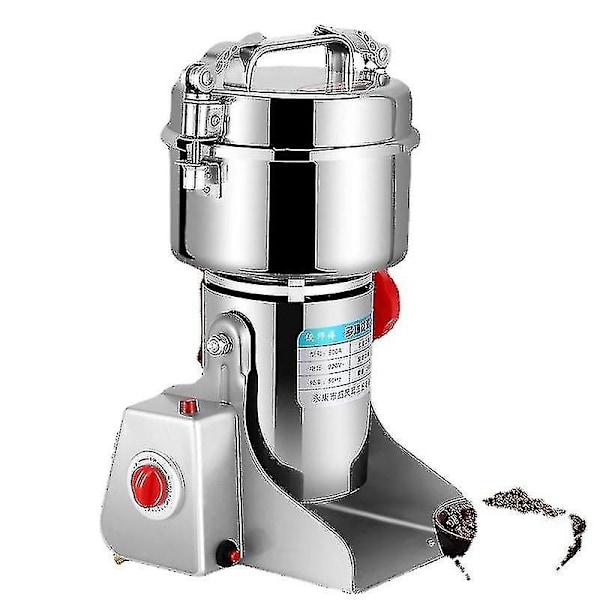 Kommersiell 800g Korn Krydder Urter Frokostblandinger Kaffe Tørr Mat Kvern Mølle Malemaskin Kvern Melfriser Pulverknuser-xindaren 800g 2400w UK